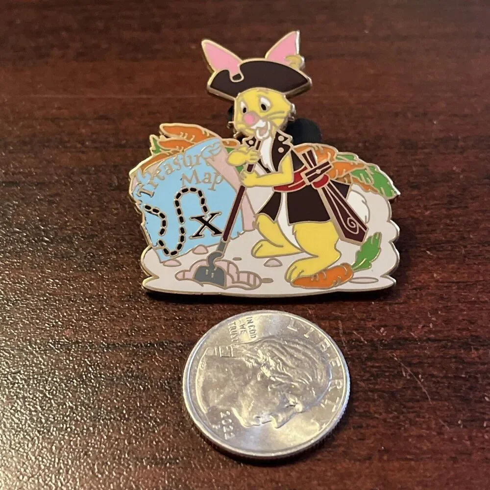 Disneyland Rabbit Pirate Treasure Map Winnie‎ The Pooh Trading Pin